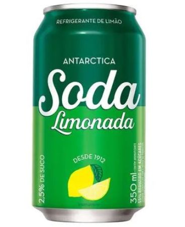 Soda Limonada Antarctica Lata 350 ml